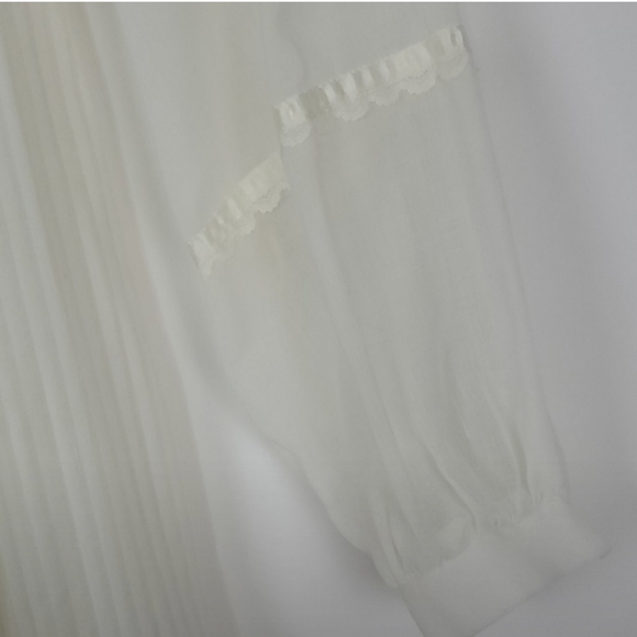 Gunne Sax White Dress sz 11 - Picture 6 of 9